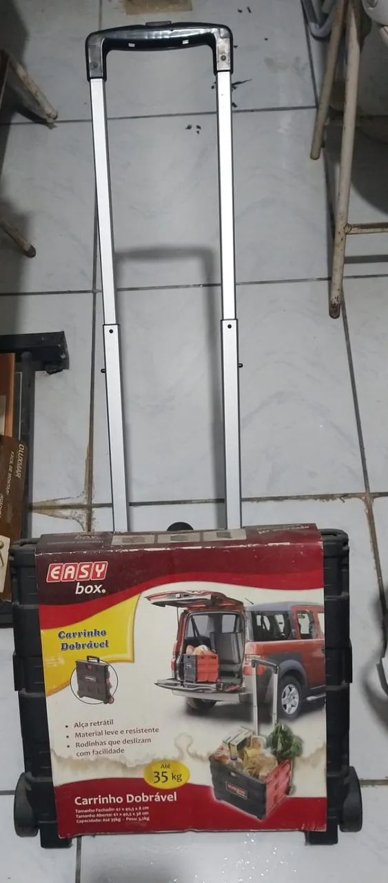 carrinho dobrável novo na caixa - Foto 2