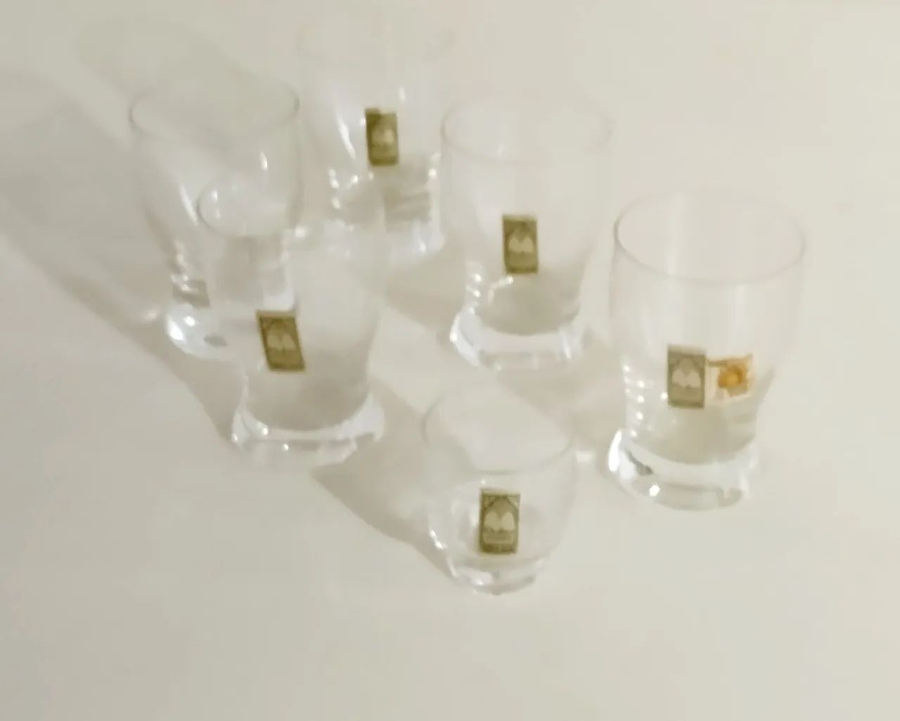 Conjunto de 6 Copos de Cristal CA Doro Antigos - Foto 2