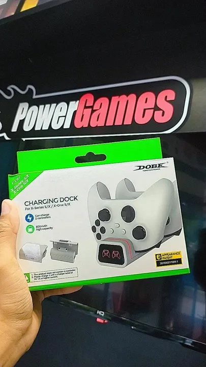 BASE CARREGADORA COM LED PARA CONTROLE XBOX