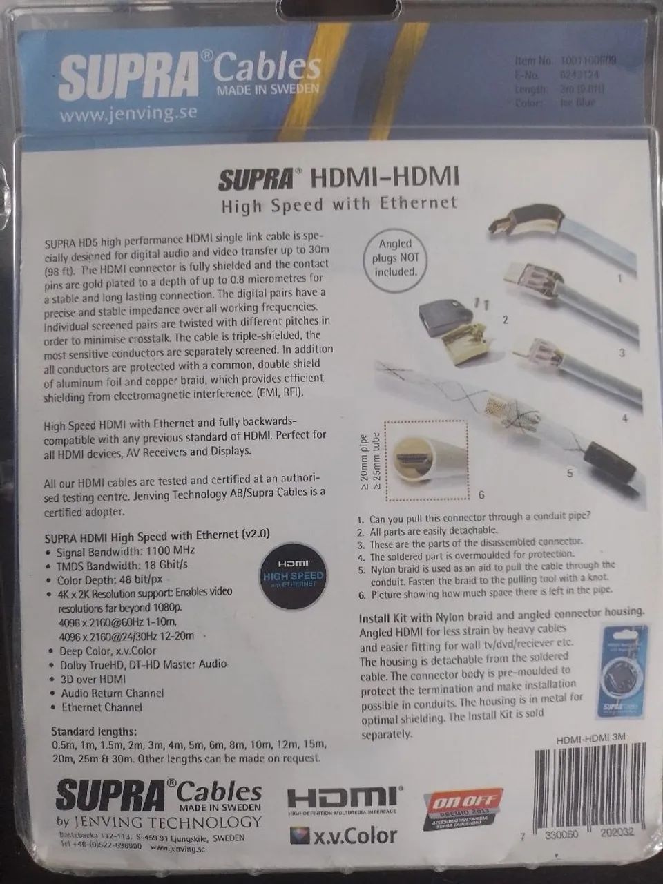 Cabo HDMI 3m Supra Cables  HD5 - Foto 4