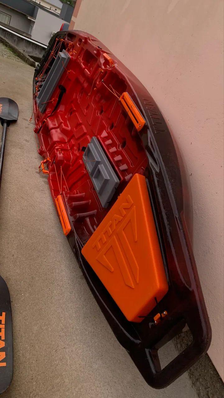 CAIAQUE DE PESCA COM CADEIRA E REMO - Foto 2