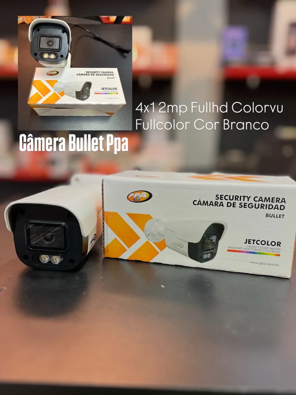 Câmera Bullet Ppa 4x1 2mp Fullhd Colorvu Fullcolor