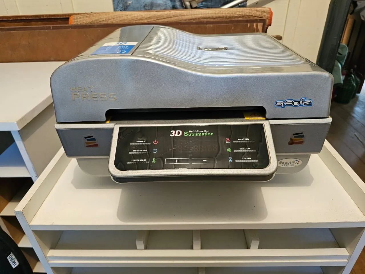 Máquina de prensa térmica, máquina de vácuo de sublimação 3D - Foto 2