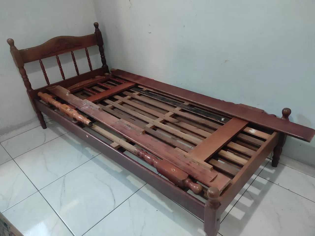 Estrutura de Cama de Madeira - Foto 3