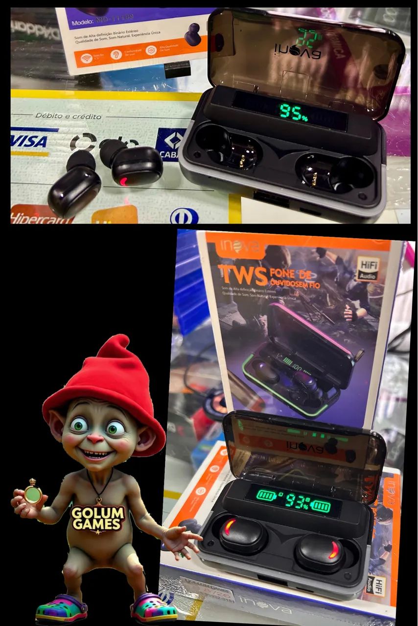 Fone Bluetooth Inova com Powerbank!