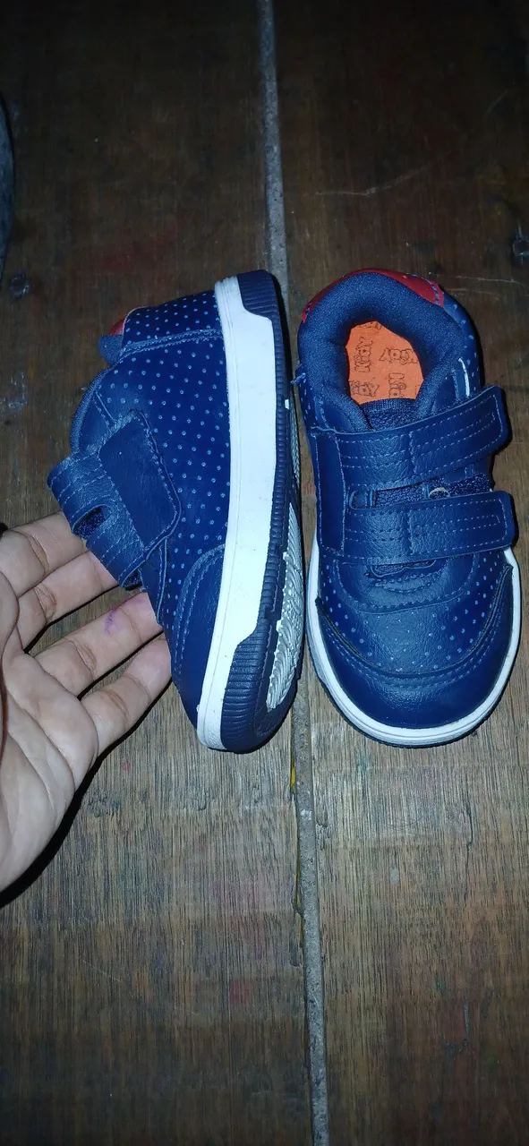 Tênis Infantil Kidy Azul com Velcro