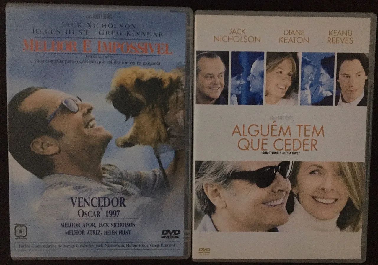 Combo 2 DVDS  MELHOR É IMPOSSIVEL E ALGUEM TEM QUE CEDER
