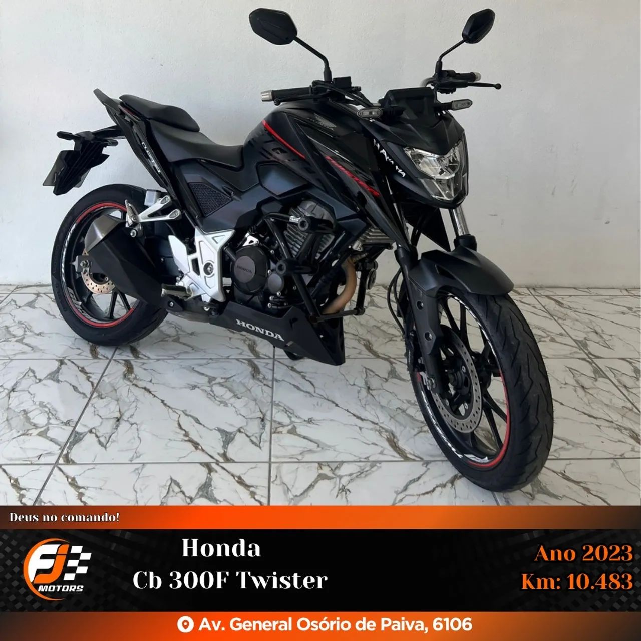 Honda CB 300F Twister 2023 - Impecável! Aceitamos cartão e financiamento bancário 
