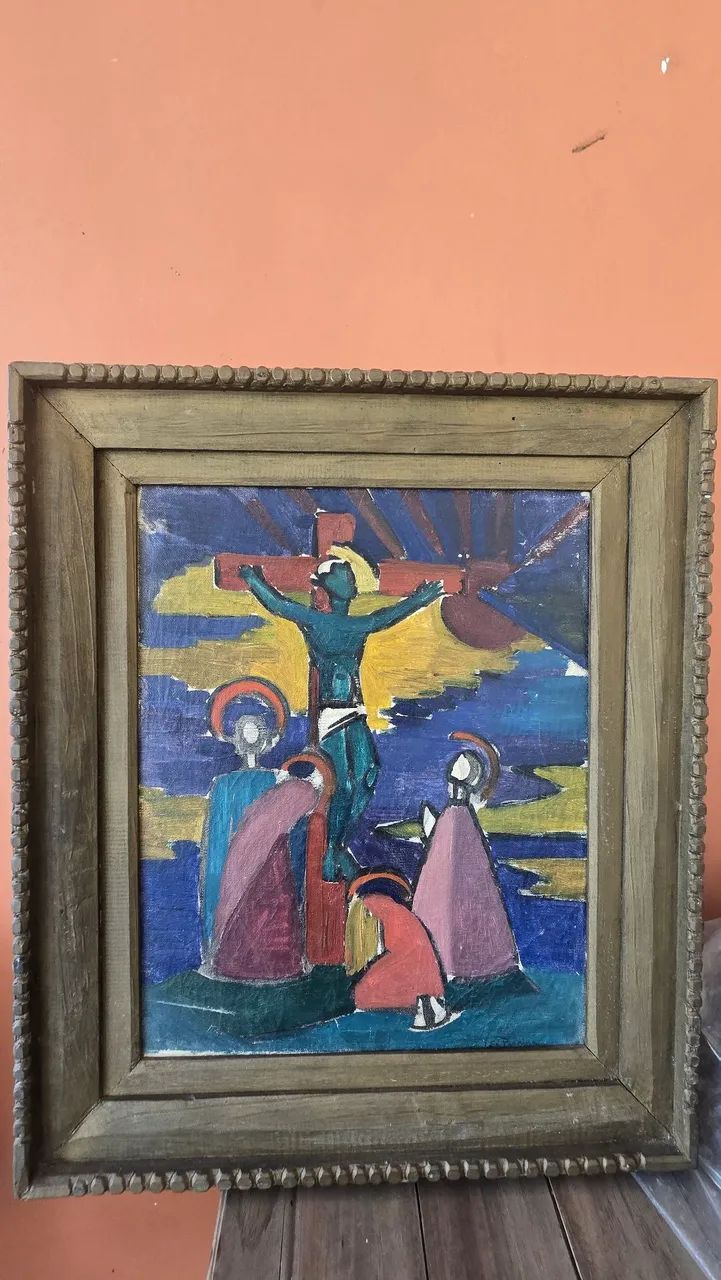 Quadro religioso antigo  - Foto 2