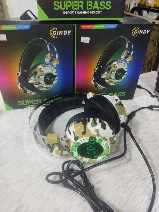 Fone de Ouvido Gamer para Pc e Notebook Cindy