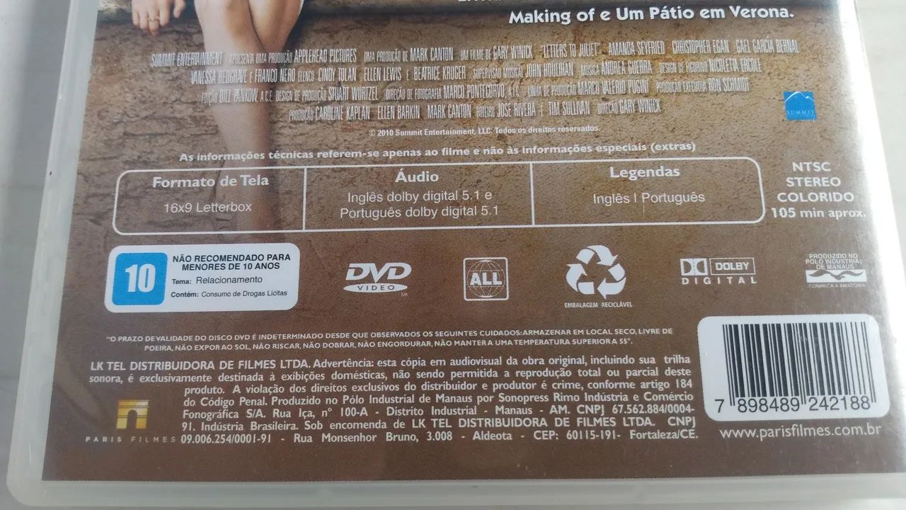DVD original cartas para Julieta.  - Foto 3