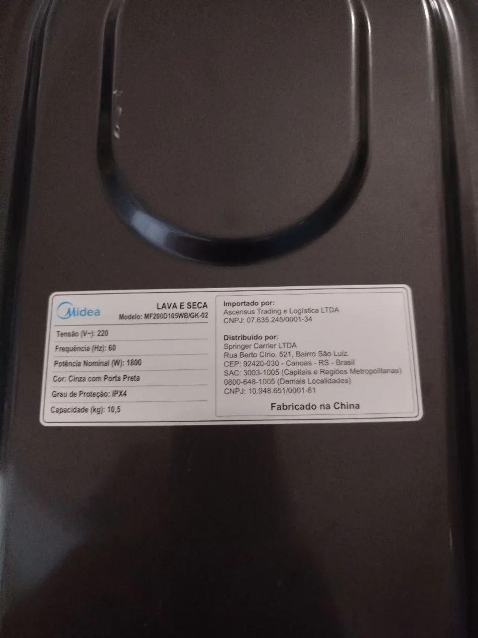 Lava e seca Midea 11k   220v impecável. - Foto 3
