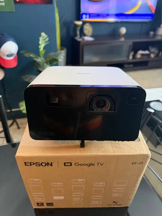 Projetor Epson EF-21 com Google TV com Garantia ainda de 18 meses
