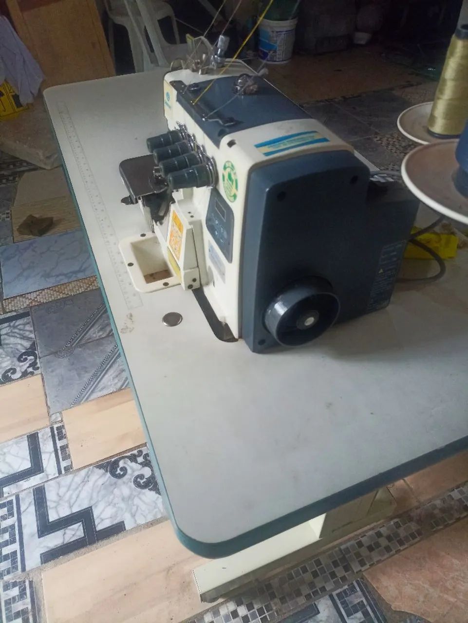 Máquina de Costura Overlock Sansei SA-87 Ponto CadeiaRC-1424 - Foto 4