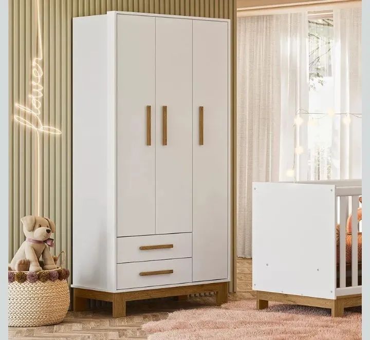 Guarda roupa infantil branco 