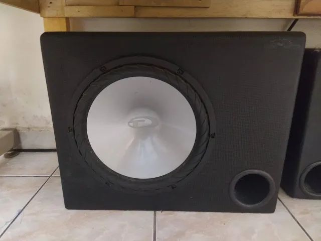 Som automotivo em caixa de madeira 300W - Foto 3