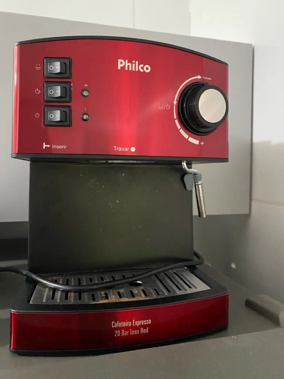 Cafeteira Expresso e cápsulas Philco 20 Bar Inox Red - Foto 2
