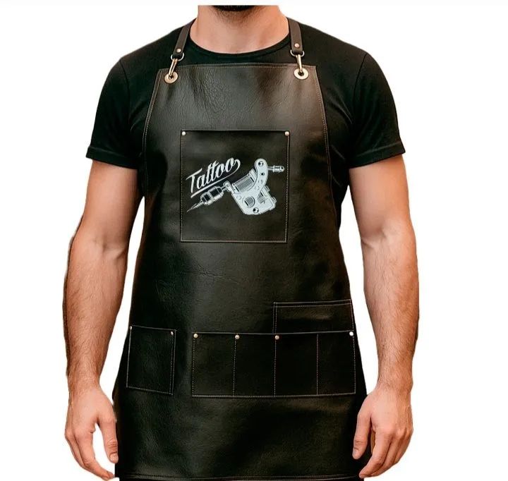 Avental preto tatuadores corino - Foto 3