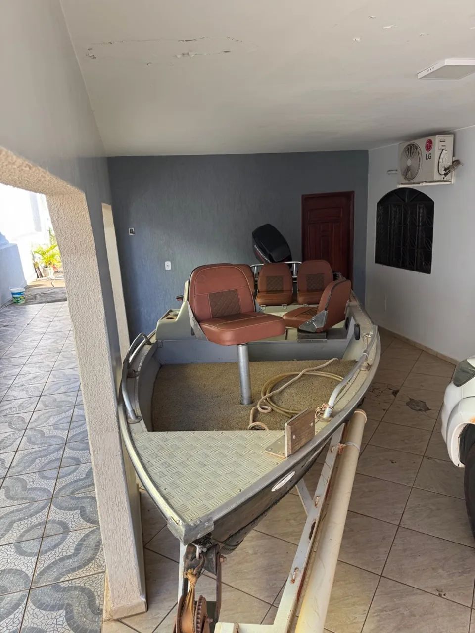 Lancha metalglass mercury 50hp 4 tempos - Foto 8