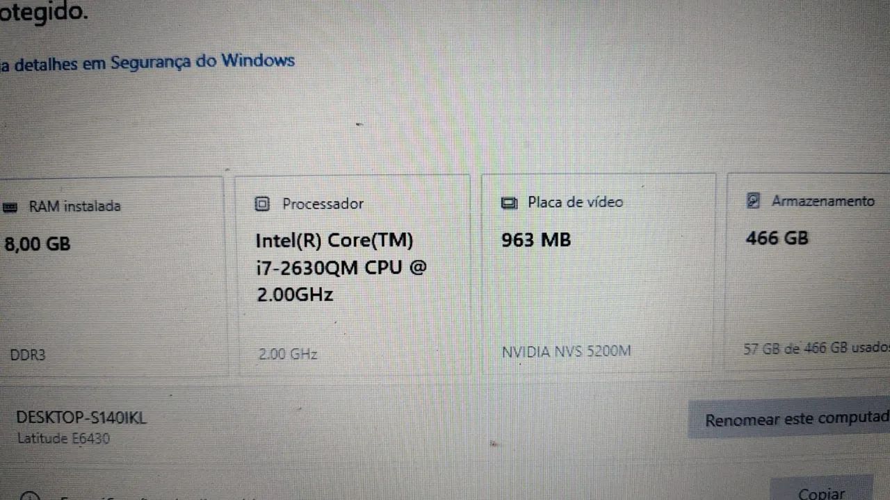 Notebook DELL Core i7 com placa de vídeo dedicada e 8gb memória. Parcelo sem juros  - Foto 5