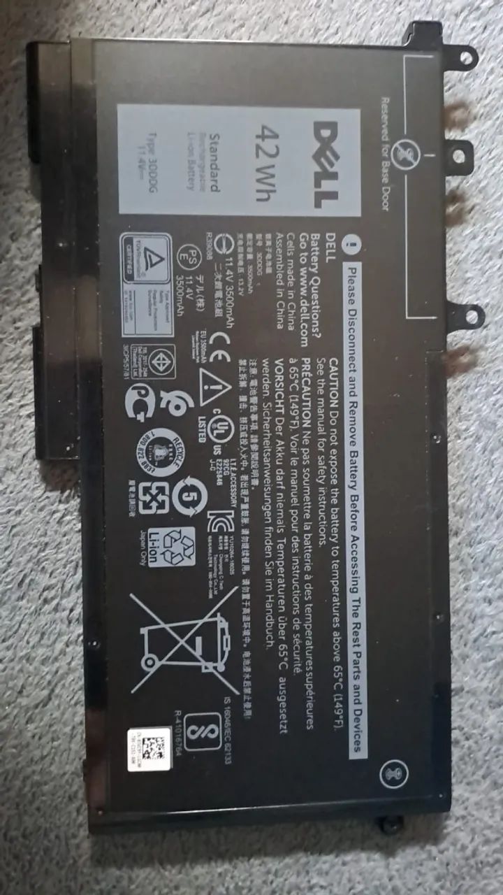 Bateria Dell 3DDDG 42 Wh ---ORIGINAL---