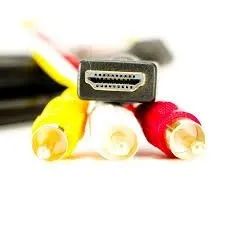 Cabo adaptador HDMI macho para 3 RCA macho - Foto 4