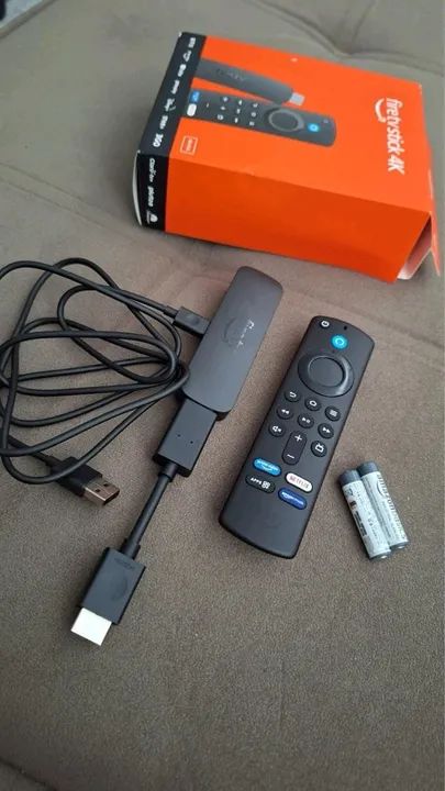 Amazon Fire TV Stick 4K - usado poucas vezes, está em ótimo estado