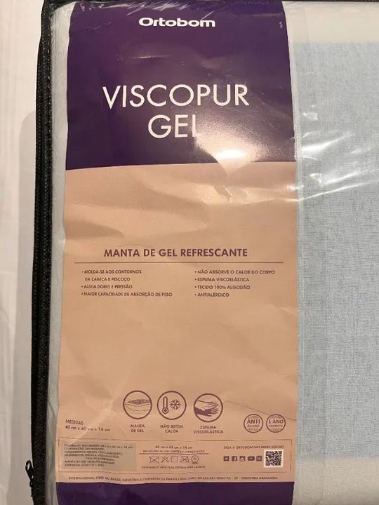 Travesseiro Ortobom Viscopur Gel - Foto 2