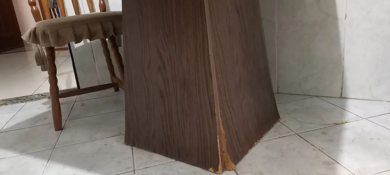 Mesa de Jantar em Madeira com Tampo Decorado - Foto 2