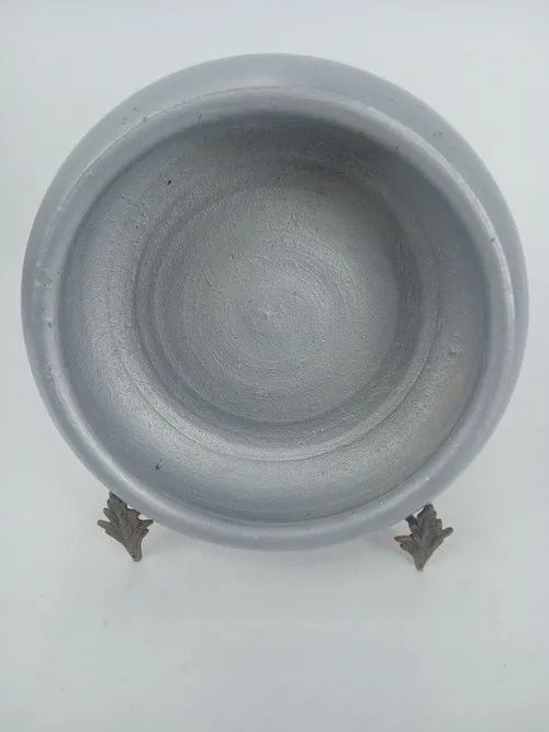 VASO DE BARRO PINTADO A MÃO - USADO