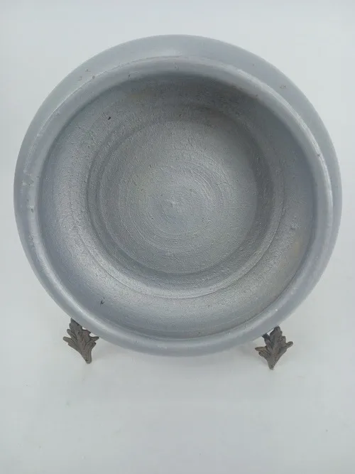 VASO DE BARRO PINTADO A MÃO - USADO