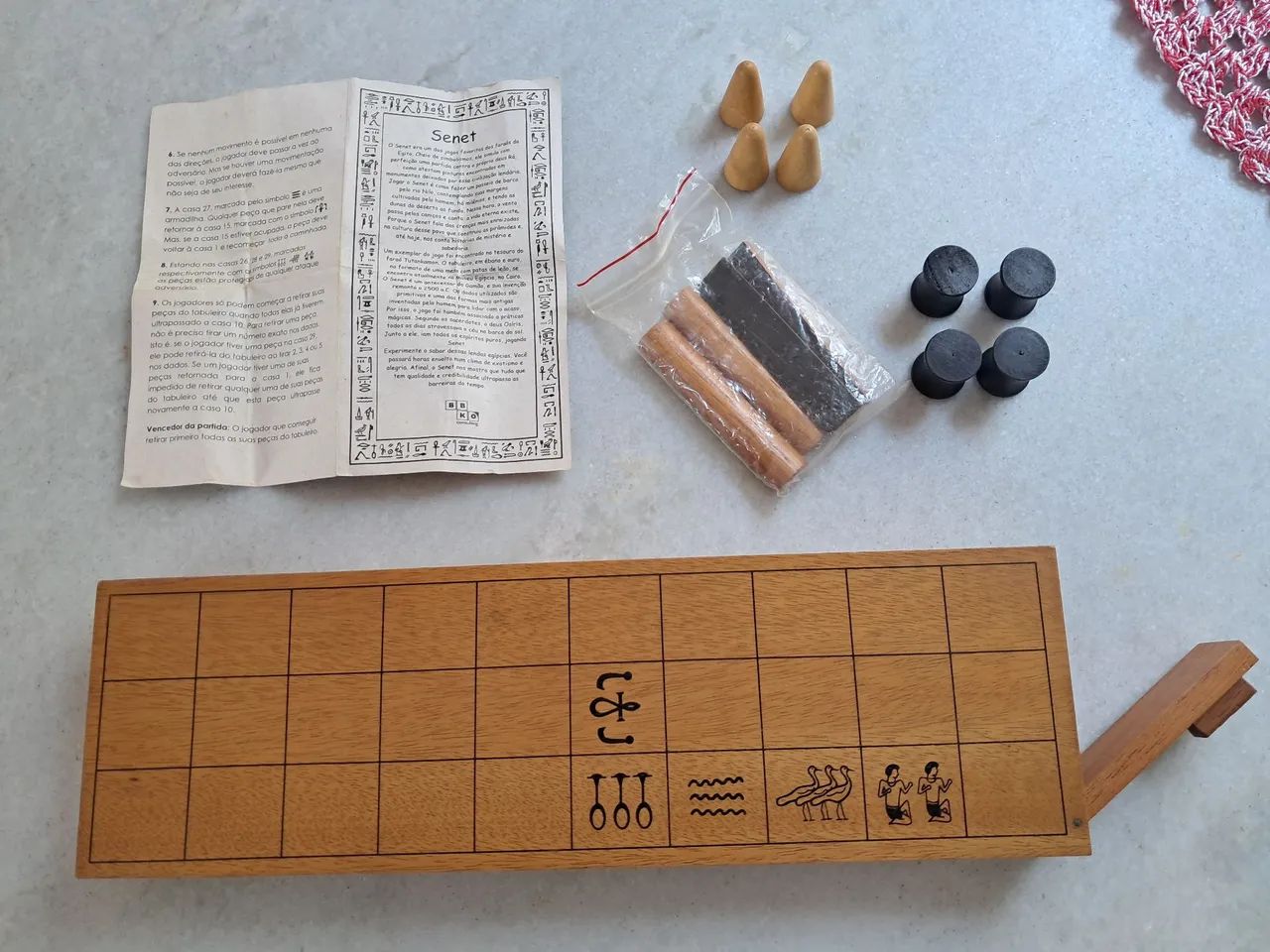 Jogo de Tabuleiro Senet - Antigo Egito