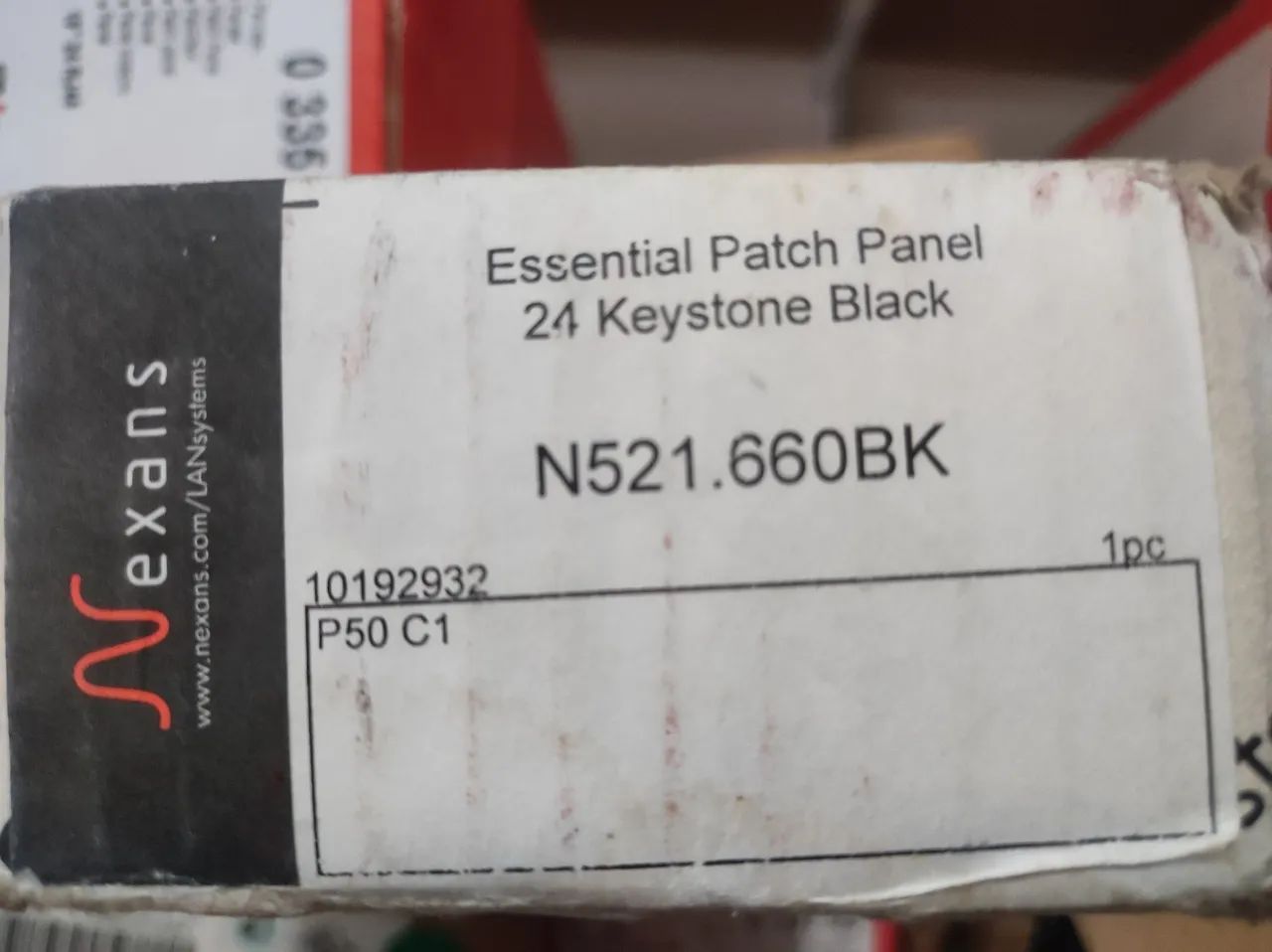Patch Panel DESCARREGADO 24 Portas Keystone Preto Nexans N521.660BK