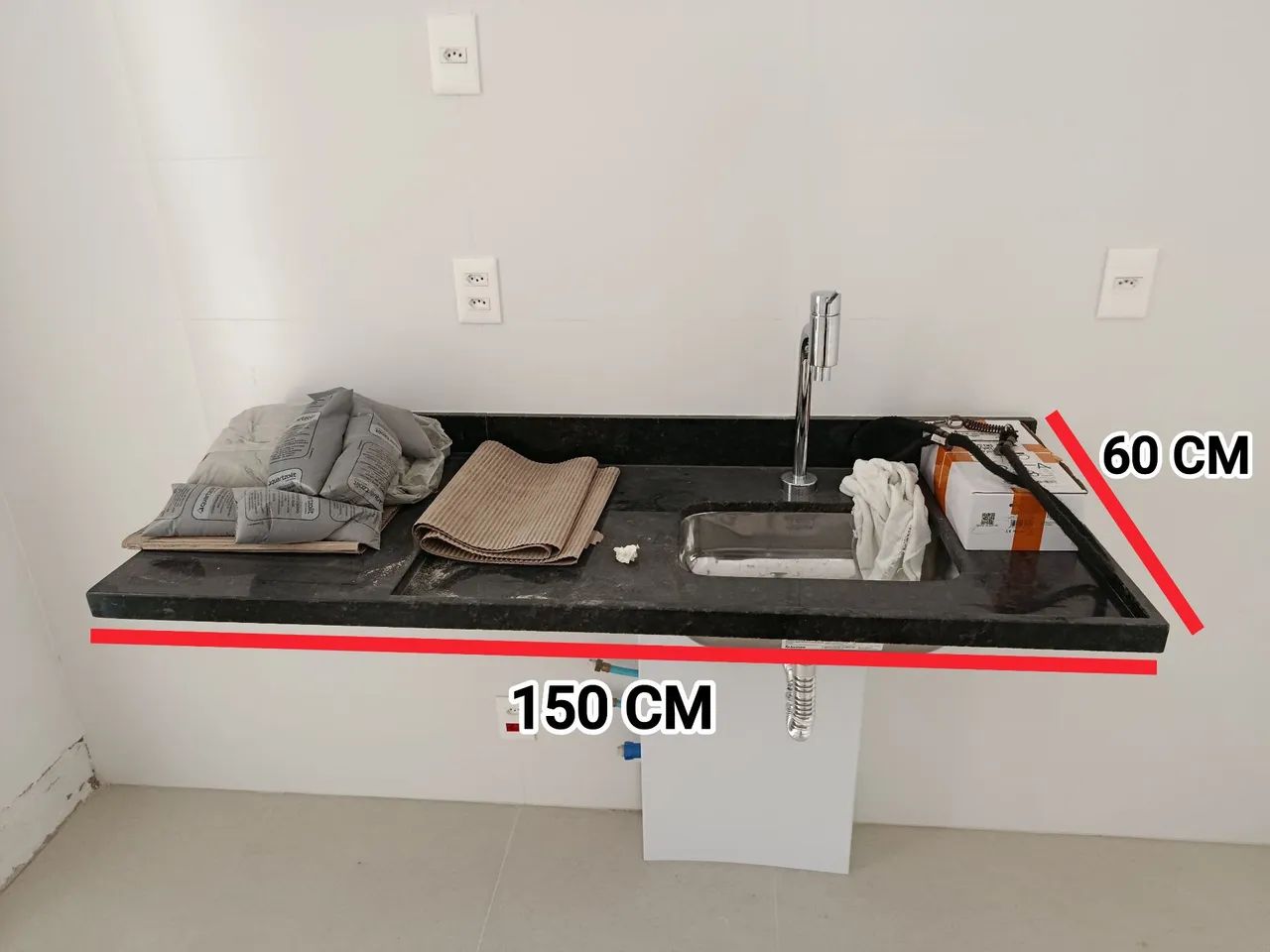 Bancada Granito com Cuba 
