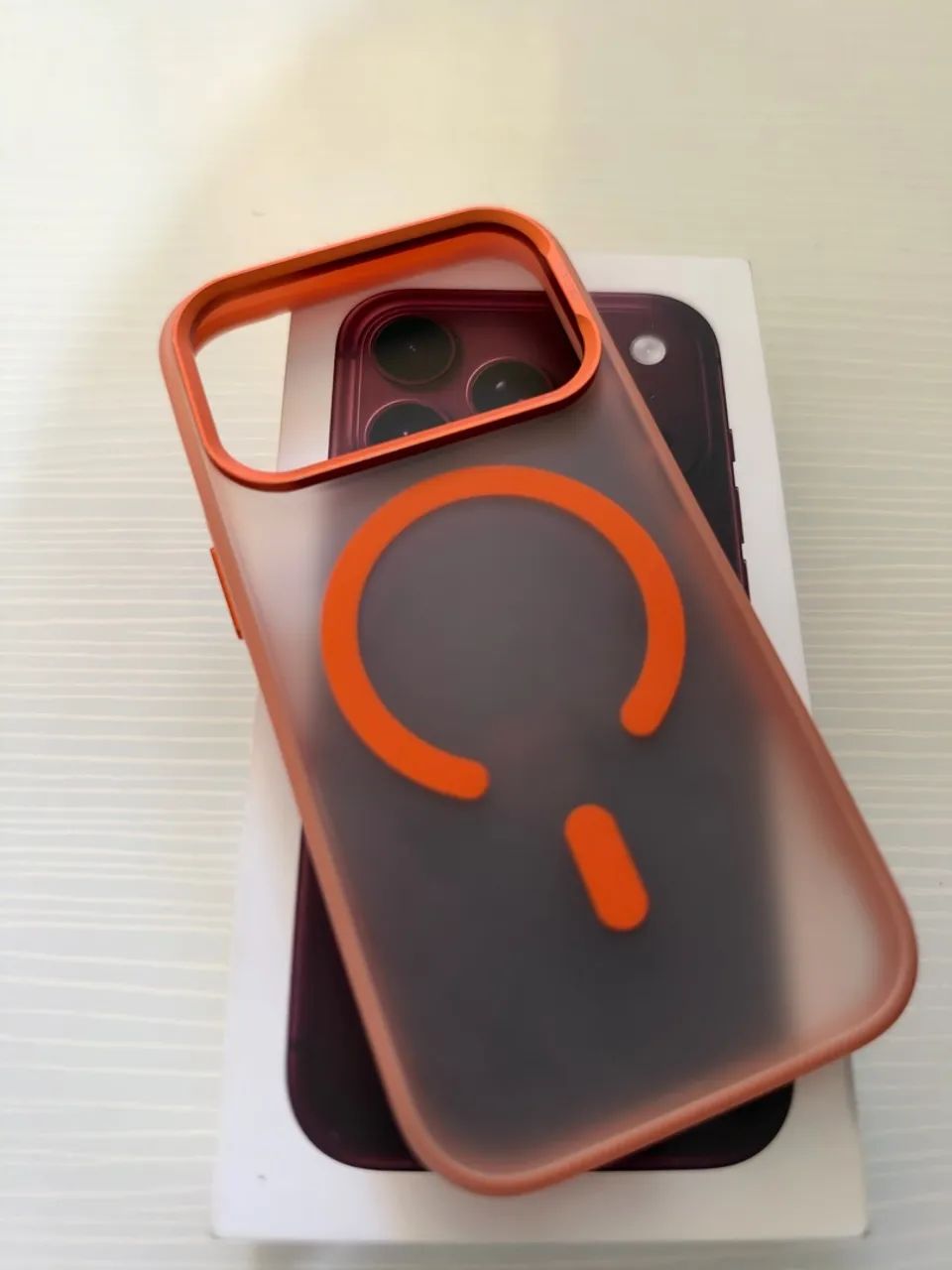 Capa ORIGINAL Vx Case iPhone 17 pro Laranja Cósmico 