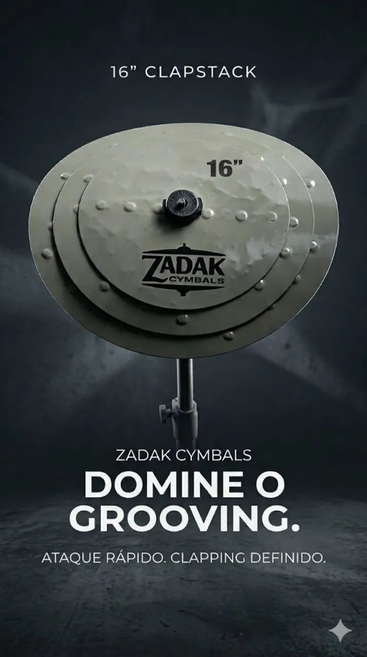 CLAPSTACK 16" Zadak Cymbals 