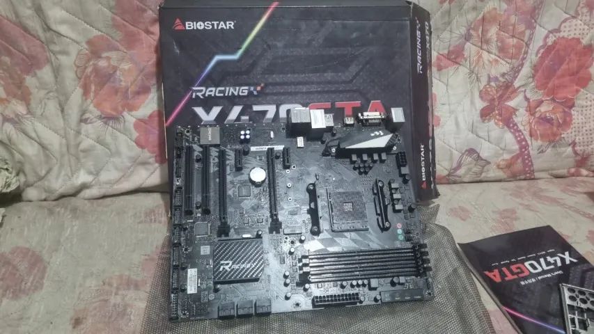 PLACA MÃE BIOSTAR X470 GTA - PARA REPARO / PEÇAS