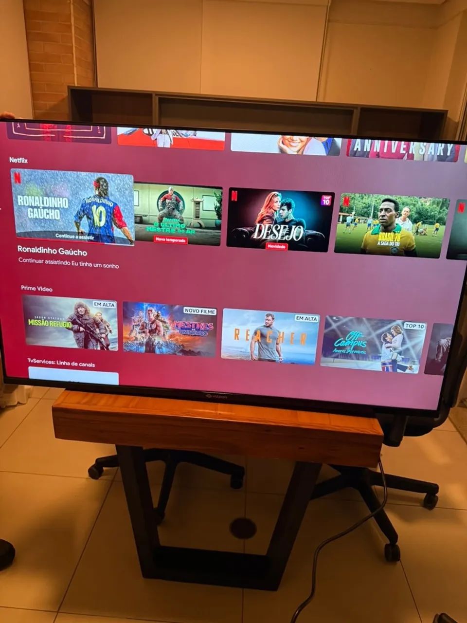 Smart TV 4K Vizzion 55 polegadas  - Foto 3