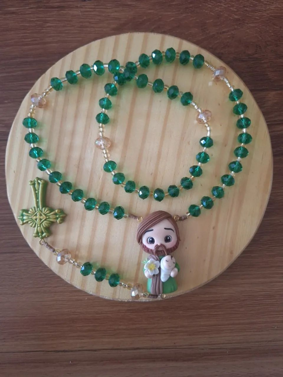 Terço de Biscuit Personalizado c/ Nome - Foto 5