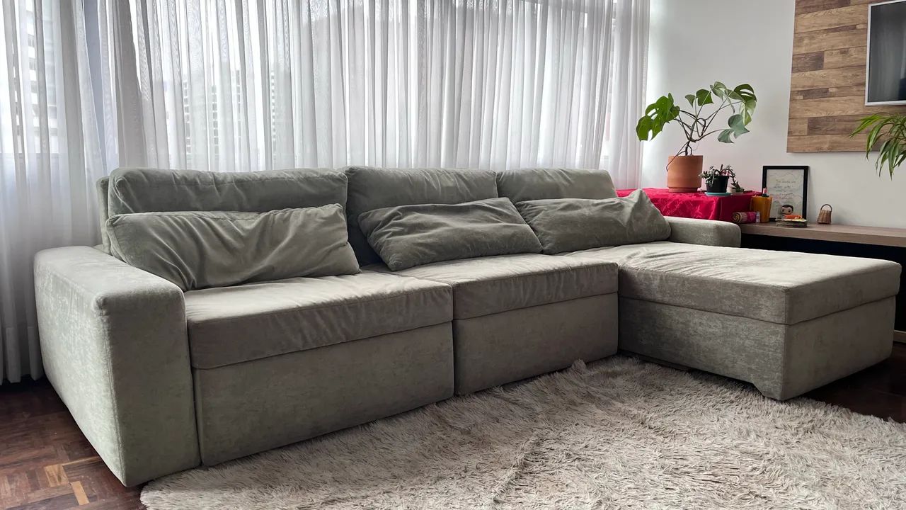 Sofá reclinável gigante, 3 módulos - Foto 3
