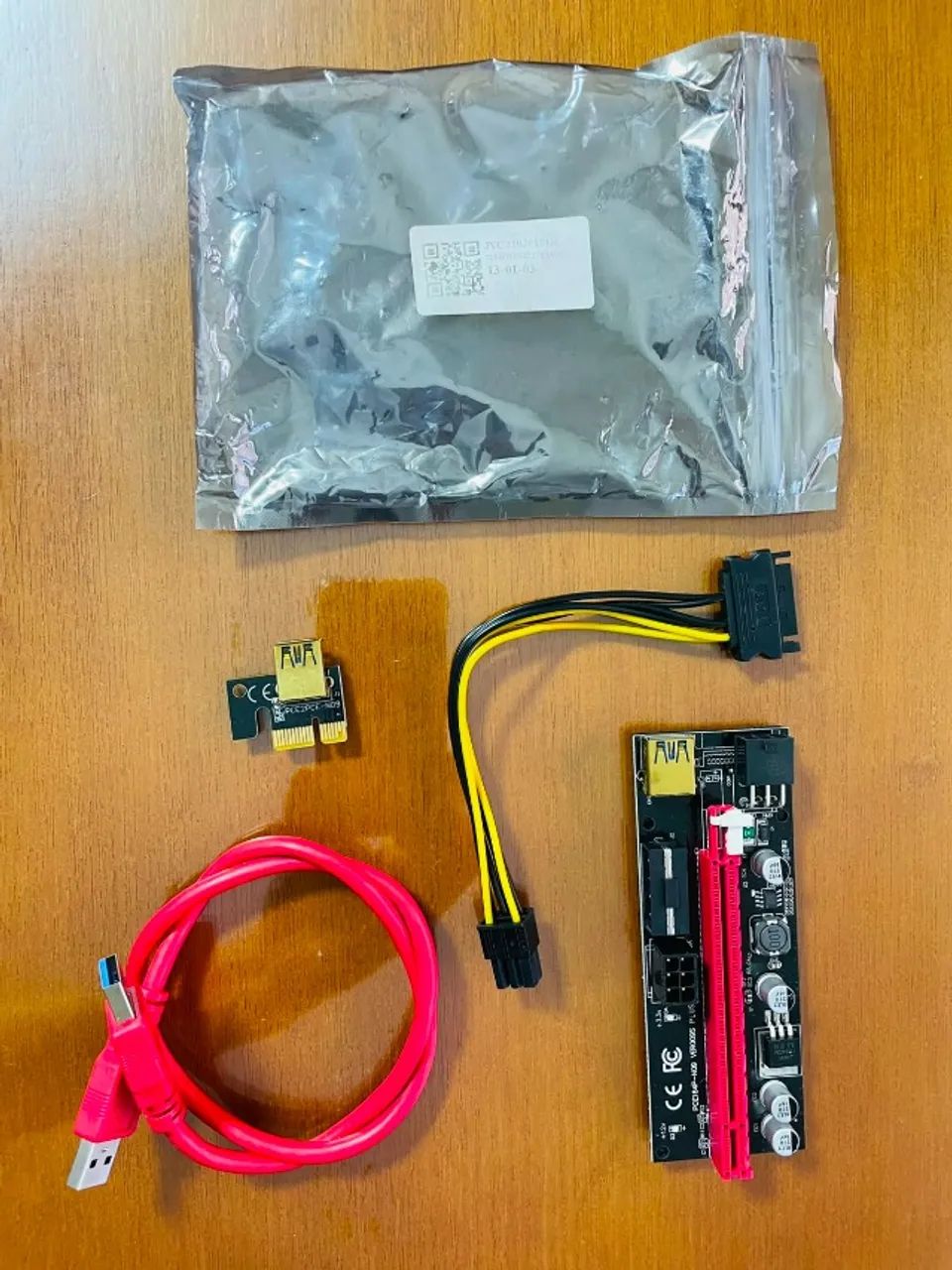 Placa Pci-e Express Riser Ver009s Plus Usb 3.0 Extensor - Foto 3