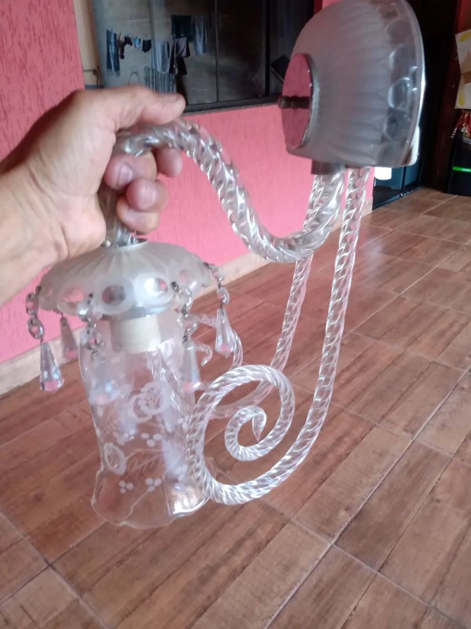 Luminária de cristal de parede  - Foto 4
