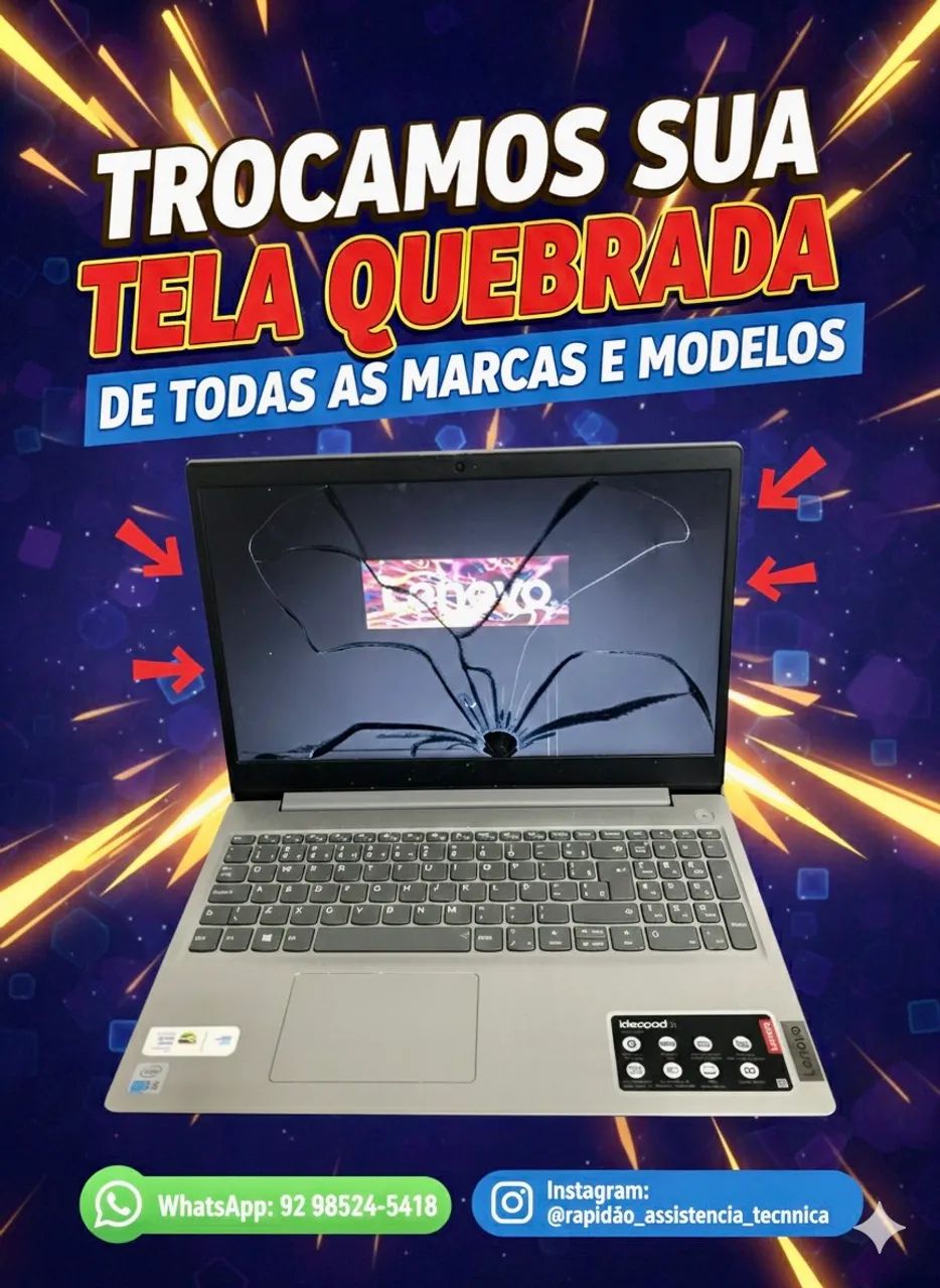 Troca tela de notebook variados