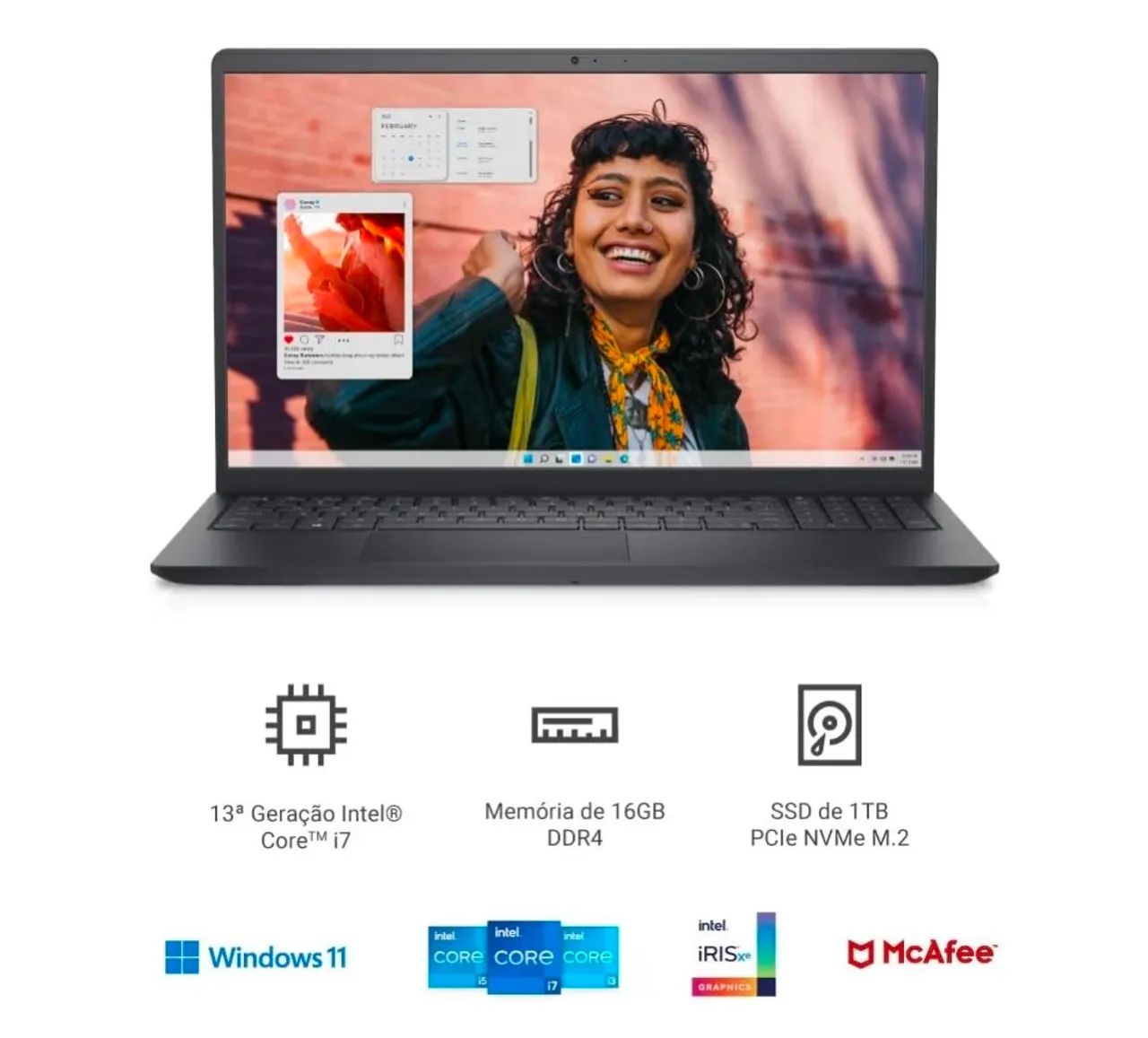 Notebook Dell 15 15-I1300-A80P, Intel Core i7-1355U, Windows 11 Home