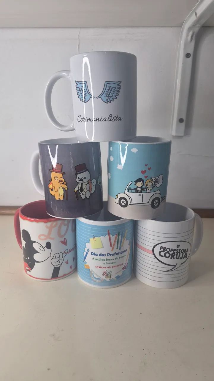 Canecas estampadas (diversas)
