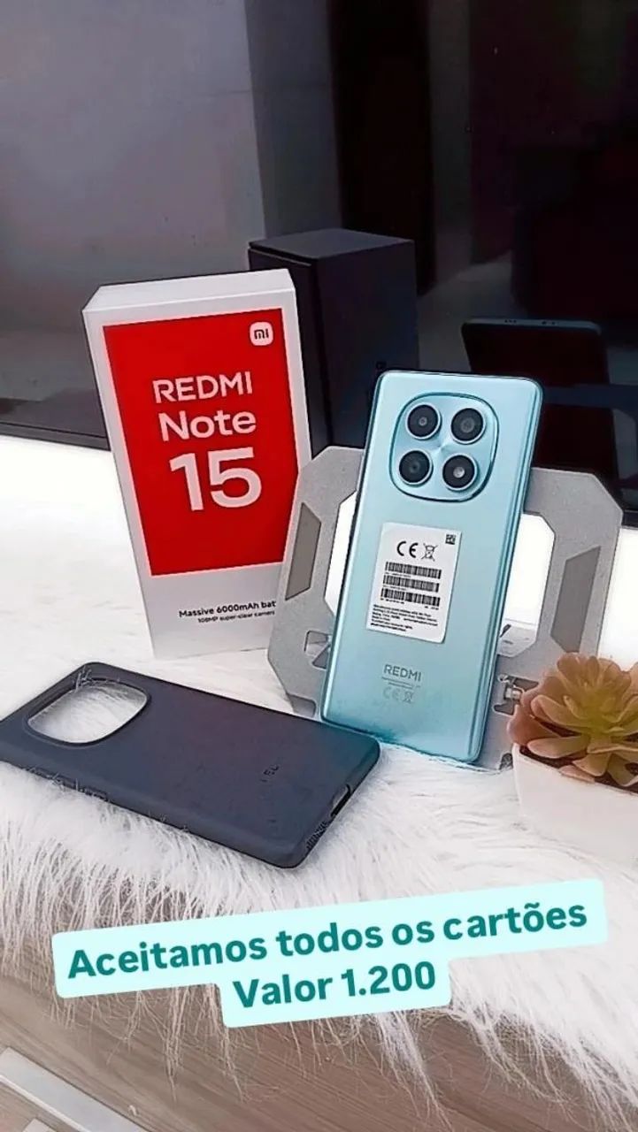 Vendo redimi note 15 com 256 de memória e 8 de RAM zero com todos acessórios  - Foto 2