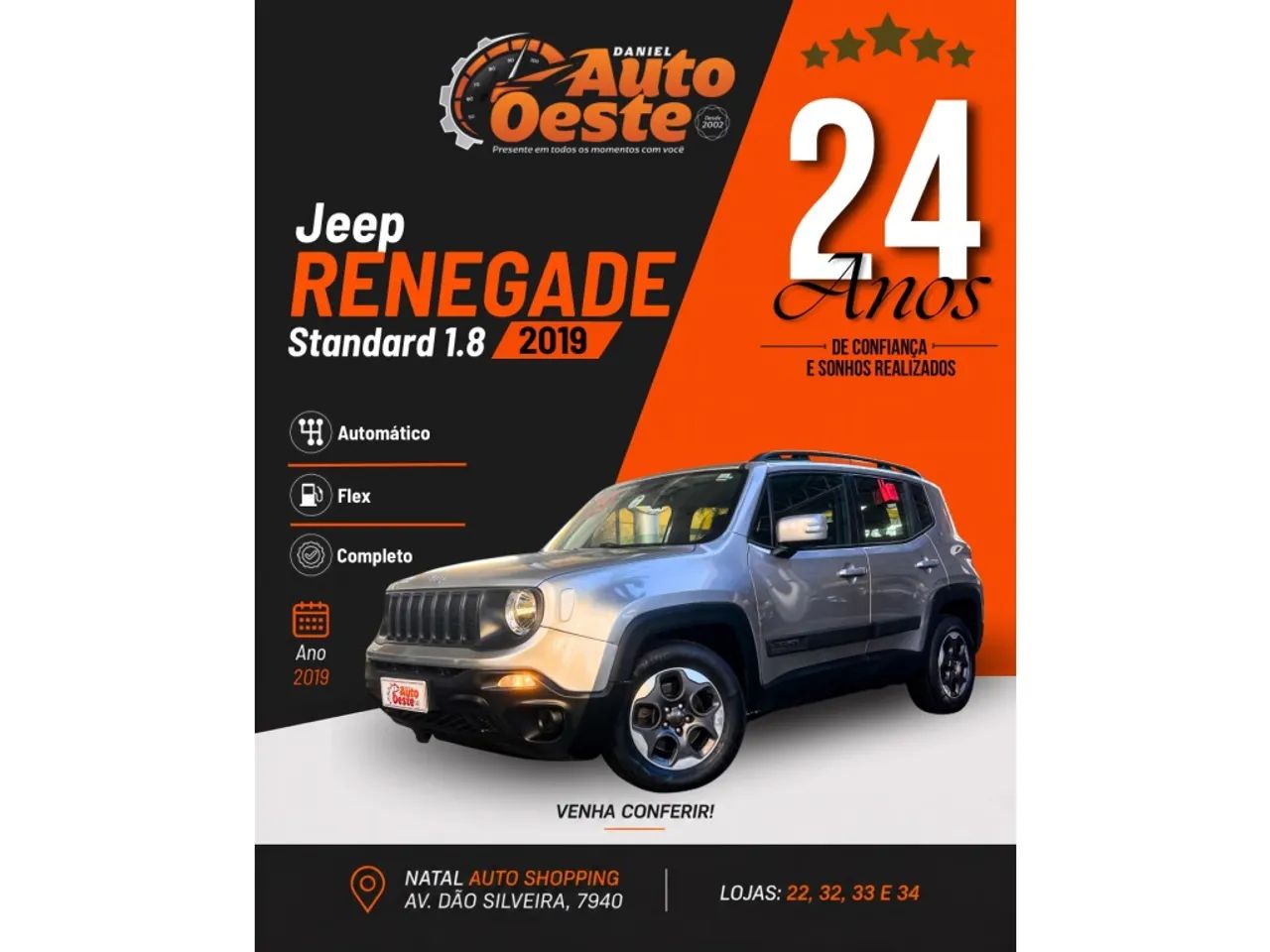 Jeep Renegade 1.8 4X2 Flex 16V Aut. 2019