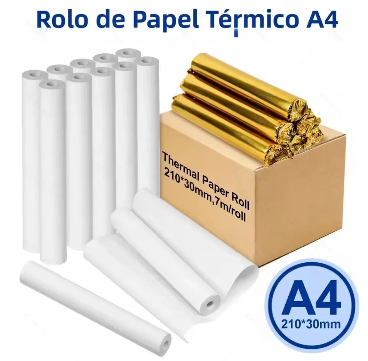 Rolo papel térmico A4  - Foto 5