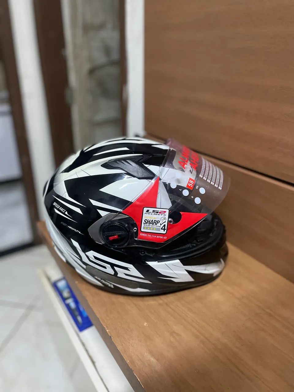 LS2 DRAZE PRETO E BRANCO - Foto 5
