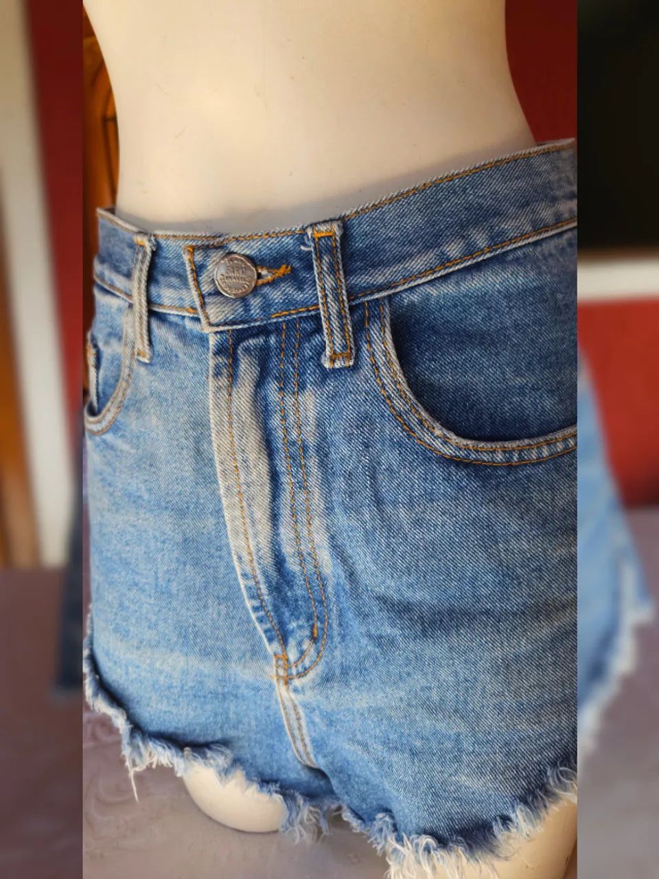 short jeans farm godê destroyed 38 - Foto 5